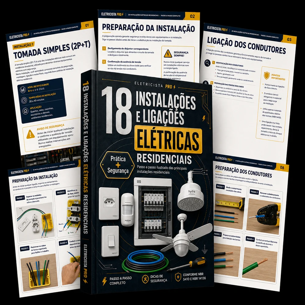 Material essencial com guia principal e páginas internas